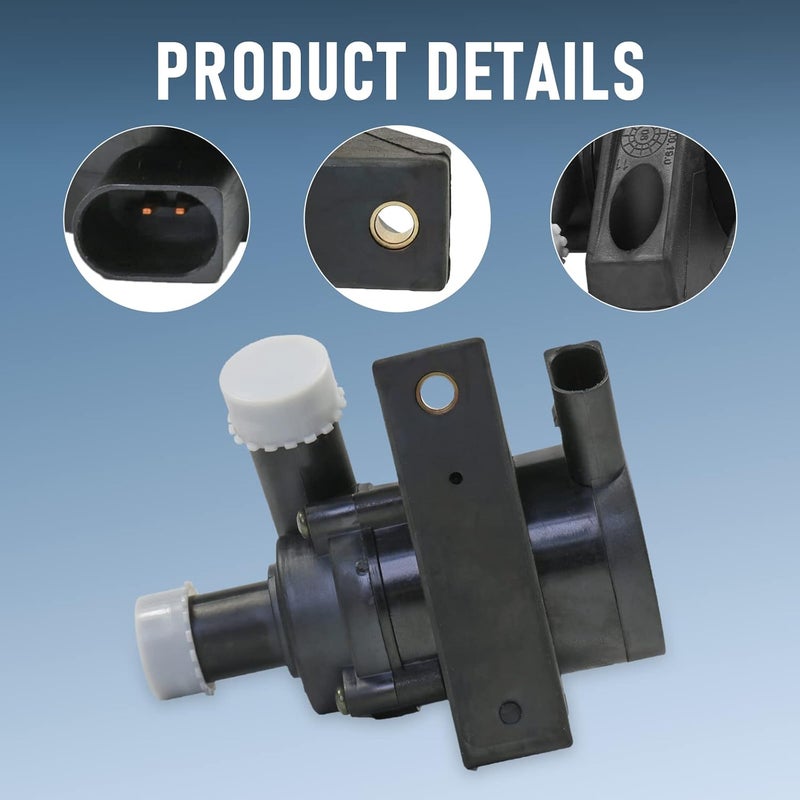 RALBDX Auxiliary Cooling Water Pump With Plug Compatible With A3 A4 TT,VW Beetle Jetta Passat Tiguan CC Eos Golf GTI - 2.0T Engine Replace 1K0965561J - Image 5